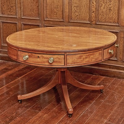 Lot 529 - Regency Mahogany Drum Table