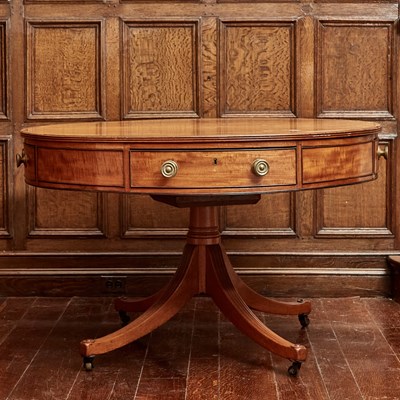 Lot 529 - Regency Mahogany Drum Table