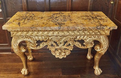 Lot 549 - George II Giltwood Pier Table