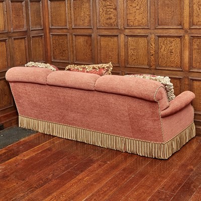 Lot 540 - Pair of Modern Fringed Sofas