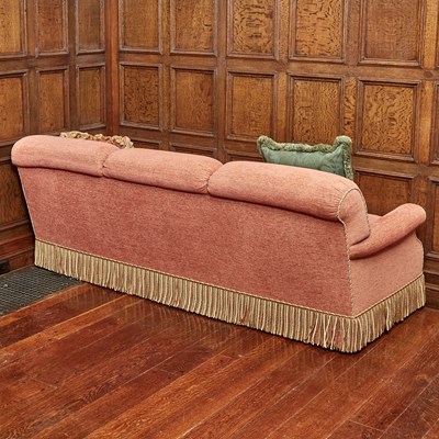Lot 540 - Pair of Modern Fringed Sofas