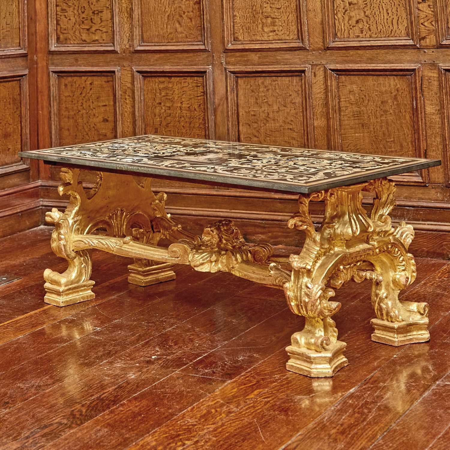 Lot 542 - Northern Italian Baroque Style Scagliola Inlaid Top