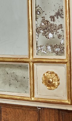 Lot 543 - Pair of Continental Painted and Parcel Gilt Mirrors