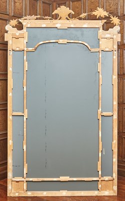 Lot 543 - Pair of Continental Painted and Parcel Gilt Mirrors