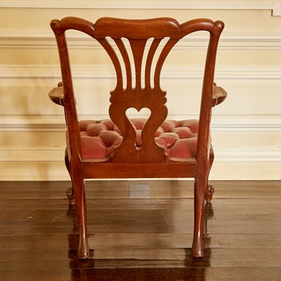 Lot 545 - Set of Four Irish George II Style Mahogany Armchairs