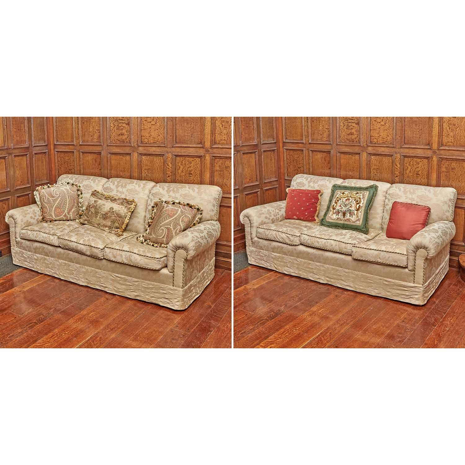 Lot 559 - Pair of Modern Upholstered Sofas