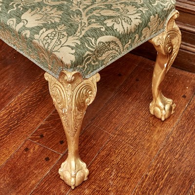 Lot 560 - Pair of George II style Giltwood Stools
