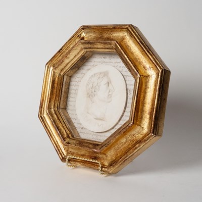 Lot 568 - Set of Four Neoclassical Style Plaster Reliefs of Caesars