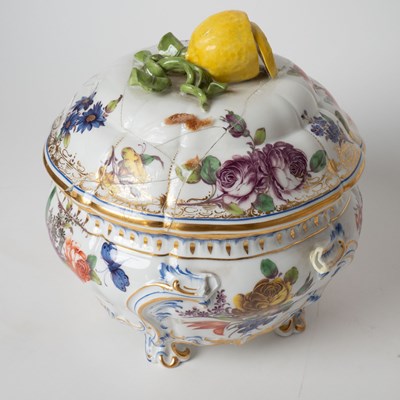 Lot 569 - Pair of Nymphenburg Porcelain Covered Small Tureens