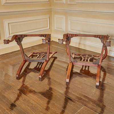 Lot 570 - Set of Eighteen George III Style Mahogany Dining Chairs
