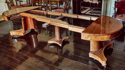 Lot 571 - American Classical Mahogany Extension Dining Table