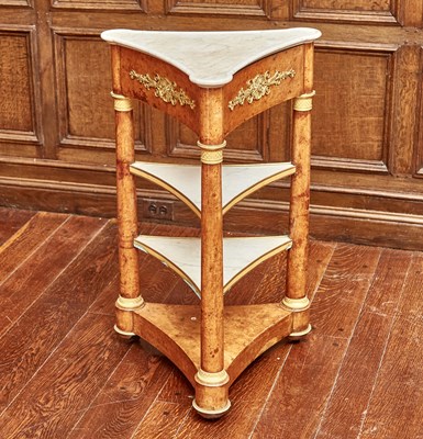 Lot 580 - Charles X Gilt Bronze Mounted Karelian Birch Etagere