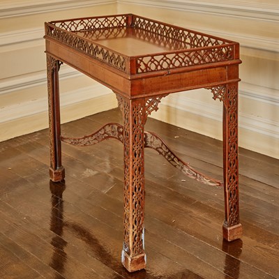 Lot 587 - George III Style Mahogany Tea Table