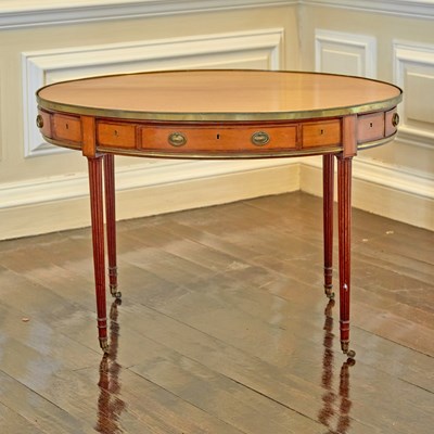 Lot 591 - George III Satinwood Writing Table