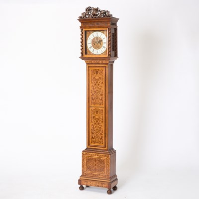 Lot 604 - An English William and Mary Style Seaweed Marquetry Longcase Clock