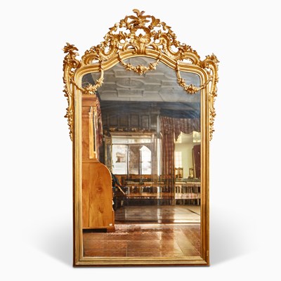 Lot 612 - Napoleon III Giltwood Pier Mirror