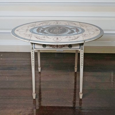 Lot 631 - George III Style Painted Pembroke Table