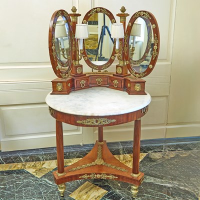 Lot 635 - Empire Revival Bronze Mounted Mahogany Dressing Table