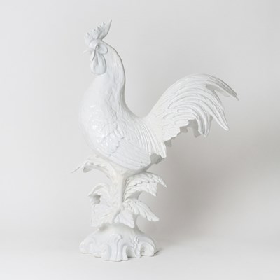 Lot 655 - Blanc de Chine Porcelain Figure of a Rooster