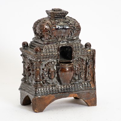 Lot 53 - German Glazed Pottery Model of a Stove