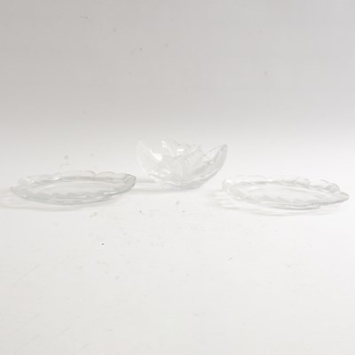 Lot 59 - Group of Lalique Molded Glass Table Articles