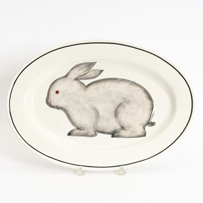 Lot 64 - Italian Glazed Ceramic Bunny Tray