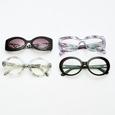 Lot 291 - Group of Four Multicolor and Pattern Eyeglass Frames