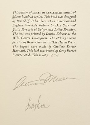 Lot 561 - Arthur Miller's Death of a Salesman - two early editions and two signed editions