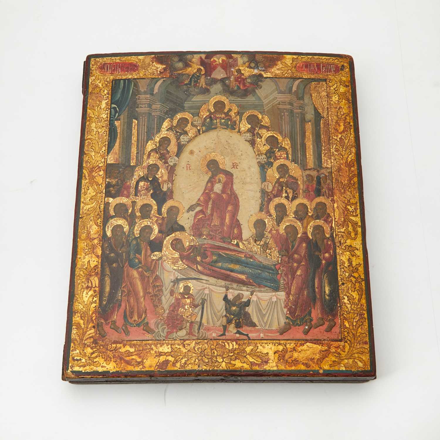 Lot 125 - Russian Icon of the Dormition of the Mother of God