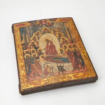 Lot 125 - Russian Icon of the Dormition of the Mother of God