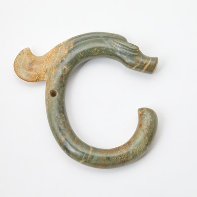 Lot 316 - A Group of Chinese Archaistic Hardstone Beads and Carvings