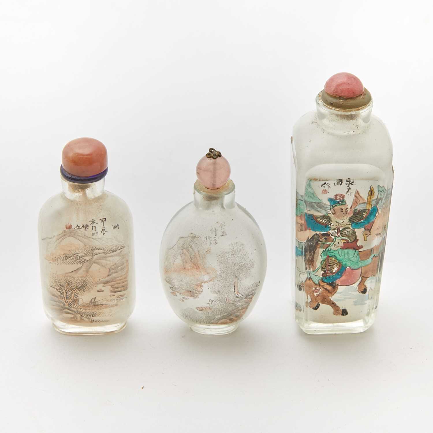 Lot 504 - Three Chinese Inside Painted Snuff Bottles