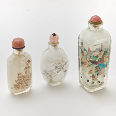Lot 504 - Three Chinese Inside Painted Snuff Bottles