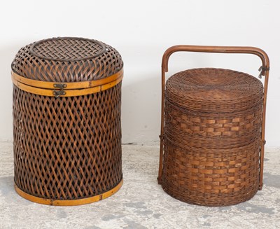 Lot 285 - Two Asian Style Woven Baskets