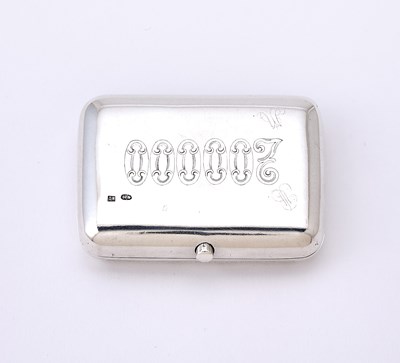 Lot 93 - Russian Silver Trompe l'oeil Cigarette Case