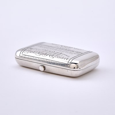 Lot 93 - Russian Silver Trompe l'oeil Cigarette Case