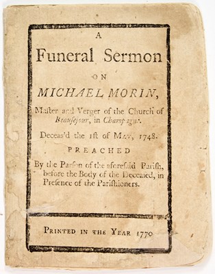 Lot 344 - An unrecorded colonial imprint, likely printed in New York City