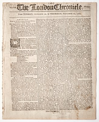 Lot 281 - James Wilson's speech explaining the principles of the U.S. Constitution