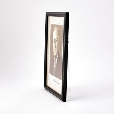 Lot A signed photograph of Franklin D. Roosevelt