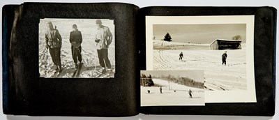 Lot 216 - A 1950s photo album with much skiing content