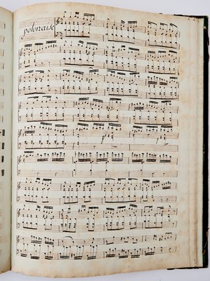 Lot 213 - Composition book of 19th century French pianist Louis-Emmanuel Jadin's musical manuscripts