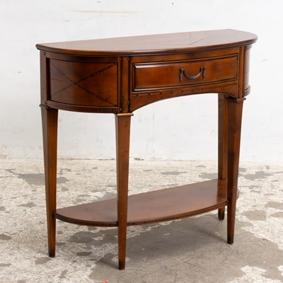 Lot 185 - Two-Tier Demilune Side Table