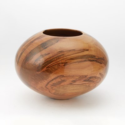Lot 206 - Philip Moulthrop Turned Red Leopard Maple Globe