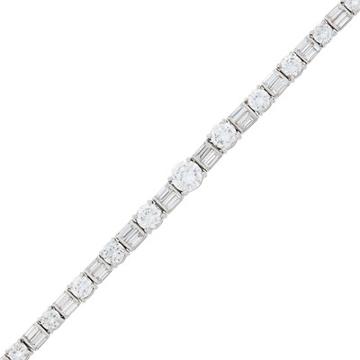 Lot 44 - Platinum and Diamond Bracelet