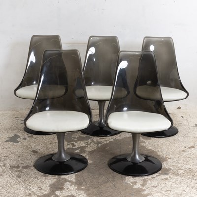 Lot 232 - Set of Five Mid-Century Modern Acrylic Tub Chairs