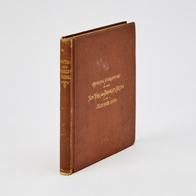 Lot 328 - Commemorating the opening of the Brooklyn Bridge