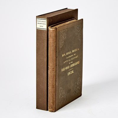 Lot 327 - A group of maps and plates relating to railroads and trains in New York State