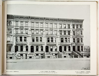 Lot 325 - A late 19th-century real estate catalog for newly developed townhouses on the Upper West Side