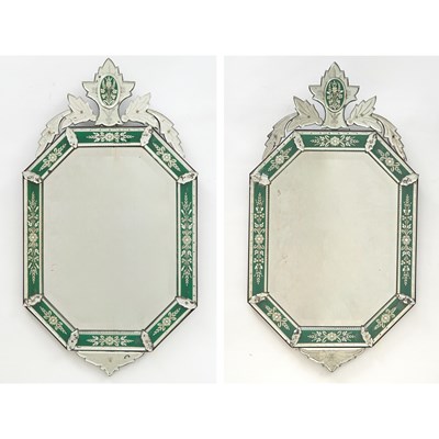 Lot 367 - Pair of Venetian Style Mirrors