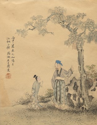 Lot 95 - Two Chinese Paintings, After Jiang Lian